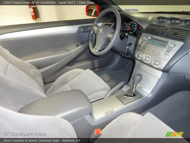 Super Red 5 / Dark Stone 2008 Toyota Solara SE V6 Convertible