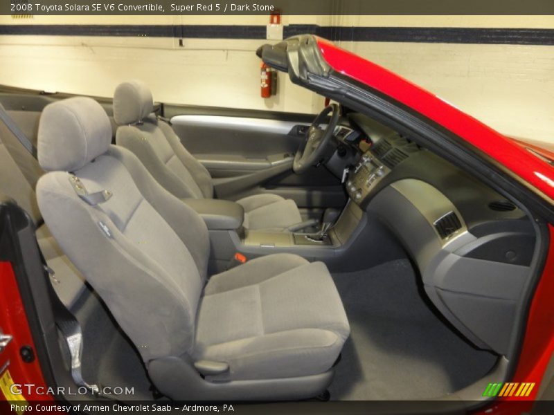 Super Red 5 / Dark Stone 2008 Toyota Solara SE V6 Convertible