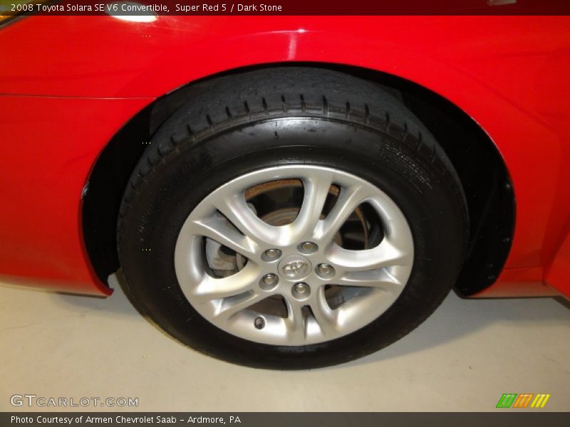 Super Red 5 / Dark Stone 2008 Toyota Solara SE V6 Convertible