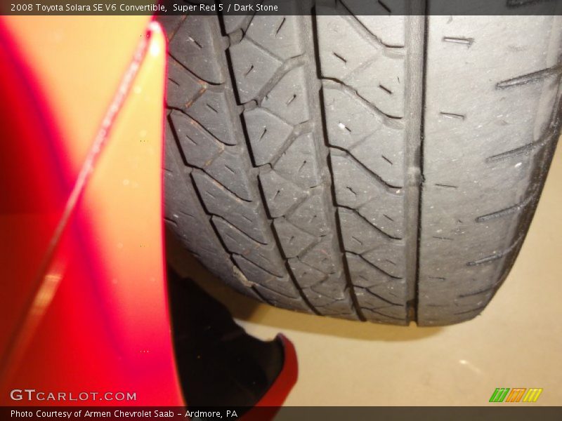 Super Red 5 / Dark Stone 2008 Toyota Solara SE V6 Convertible