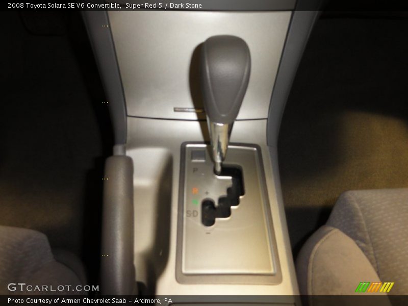Super Red 5 / Dark Stone 2008 Toyota Solara SE V6 Convertible