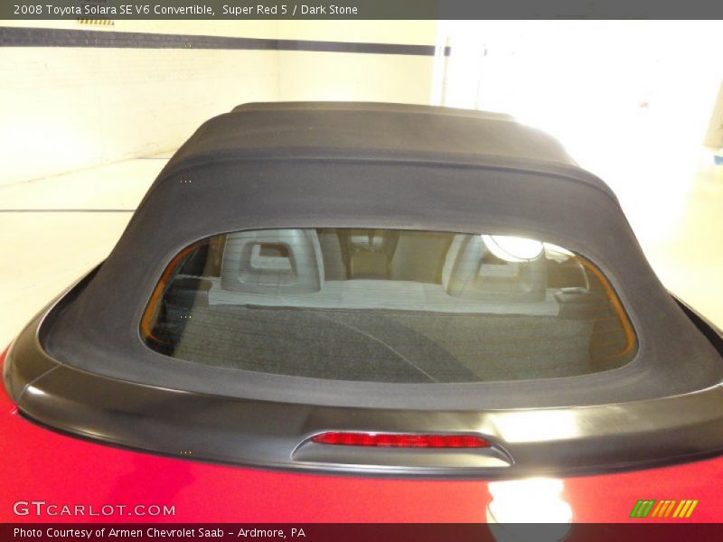 Super Red 5 / Dark Stone 2008 Toyota Solara SE V6 Convertible