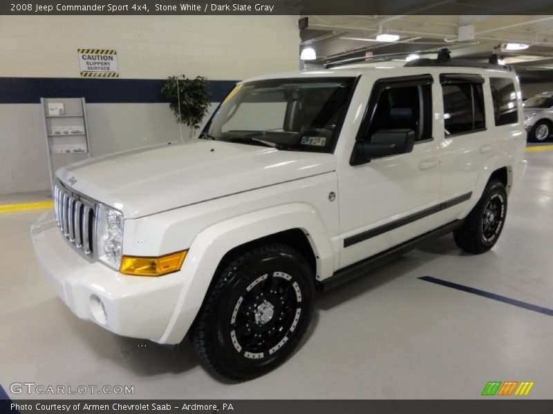Stone White / Dark Slate Gray 2008 Jeep Commander Sport 4x4