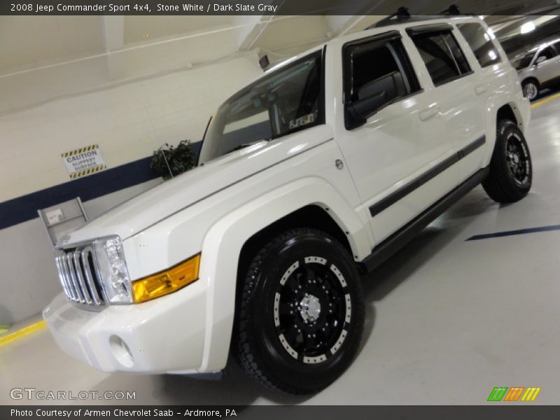 Stone White / Dark Slate Gray 2008 Jeep Commander Sport 4x4