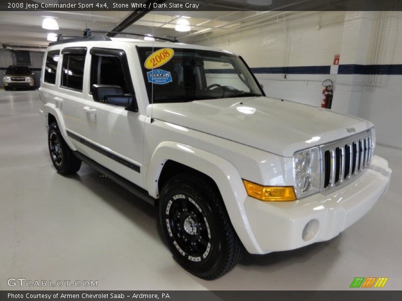 Stone White / Dark Slate Gray 2008 Jeep Commander Sport 4x4