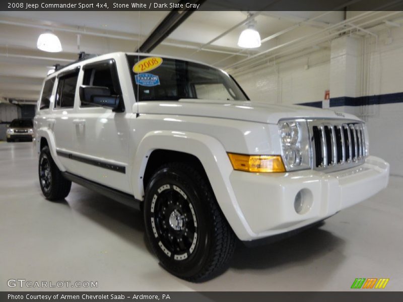 Stone White / Dark Slate Gray 2008 Jeep Commander Sport 4x4