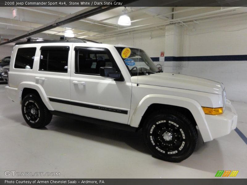 Stone White / Dark Slate Gray 2008 Jeep Commander Sport 4x4