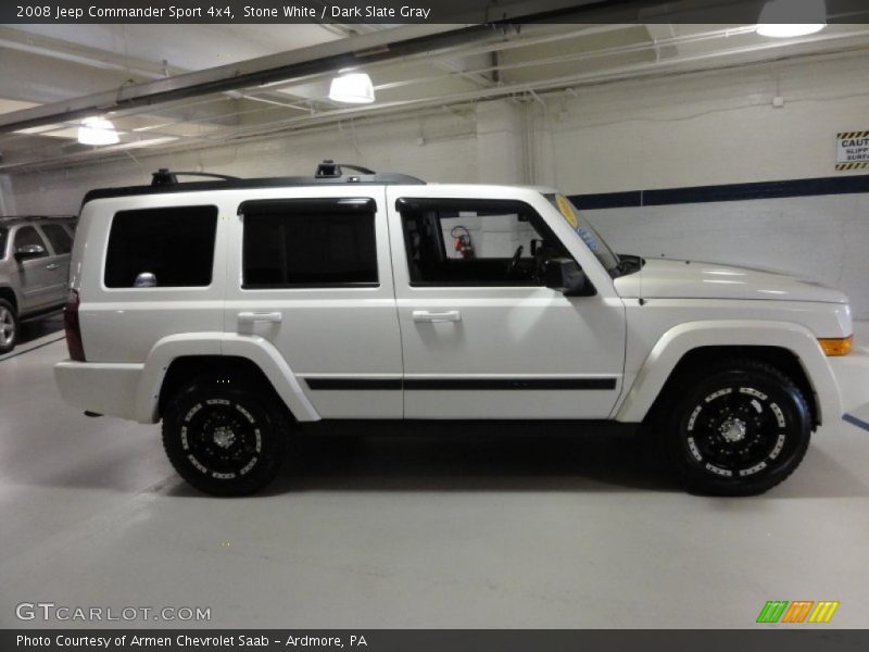 Stone White / Dark Slate Gray 2008 Jeep Commander Sport 4x4