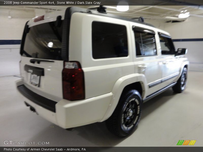 Stone White / Dark Slate Gray 2008 Jeep Commander Sport 4x4