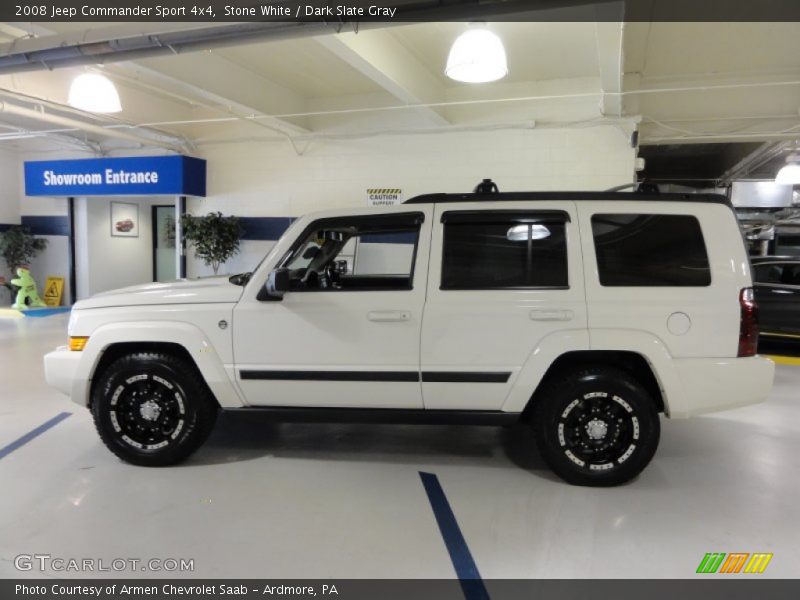 Stone White / Dark Slate Gray 2008 Jeep Commander Sport 4x4