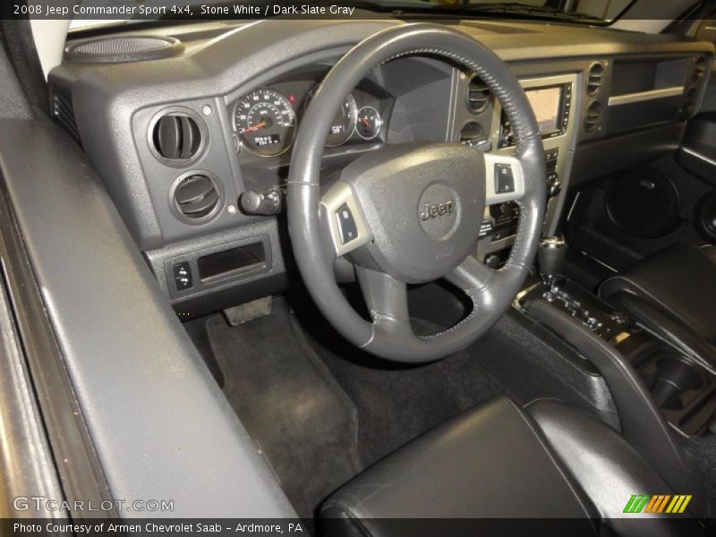 Stone White / Dark Slate Gray 2008 Jeep Commander Sport 4x4