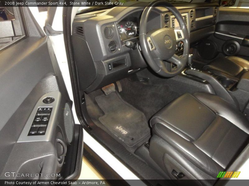 Stone White / Dark Slate Gray 2008 Jeep Commander Sport 4x4