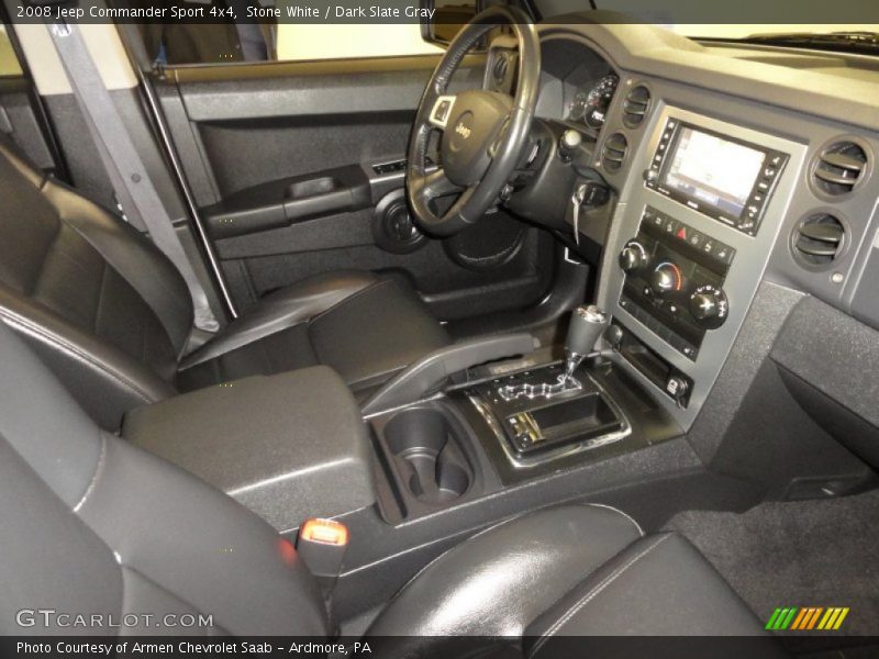 Stone White / Dark Slate Gray 2008 Jeep Commander Sport 4x4