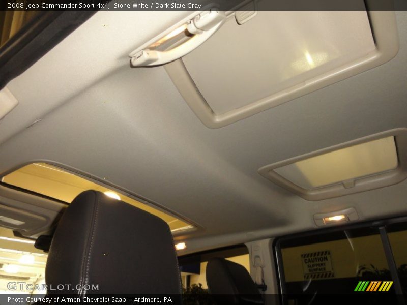 Stone White / Dark Slate Gray 2008 Jeep Commander Sport 4x4