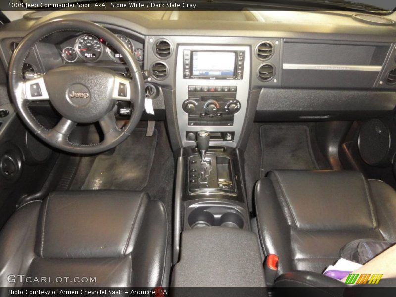 Stone White / Dark Slate Gray 2008 Jeep Commander Sport 4x4