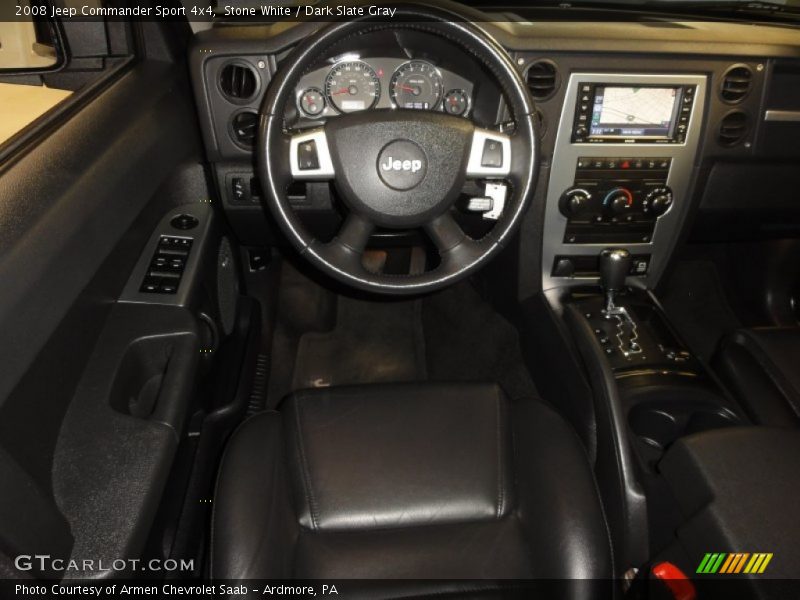 Stone White / Dark Slate Gray 2008 Jeep Commander Sport 4x4