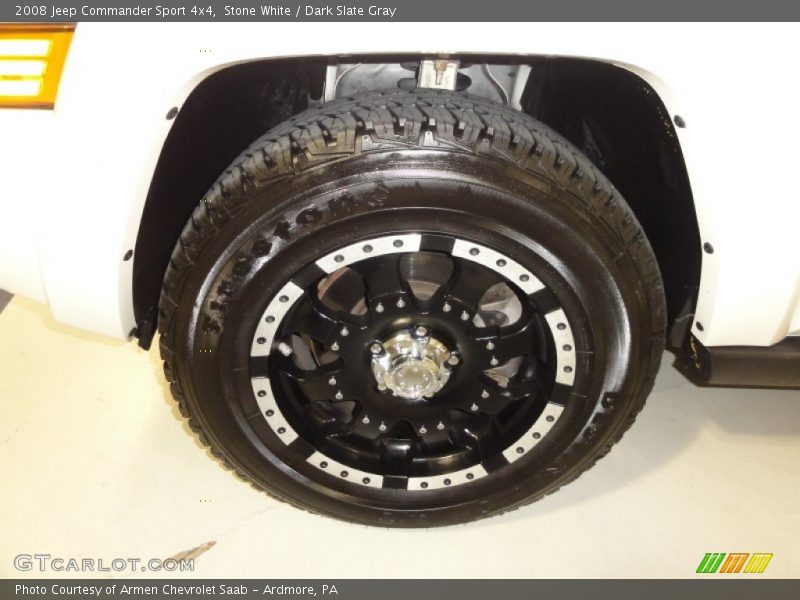 Stone White / Dark Slate Gray 2008 Jeep Commander Sport 4x4