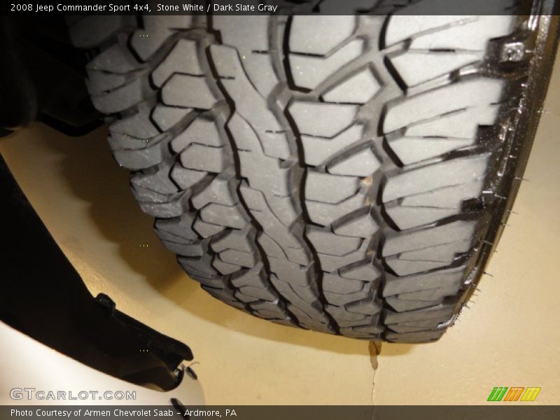 Stone White / Dark Slate Gray 2008 Jeep Commander Sport 4x4