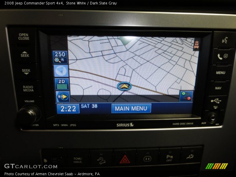 Stone White / Dark Slate Gray 2008 Jeep Commander Sport 4x4