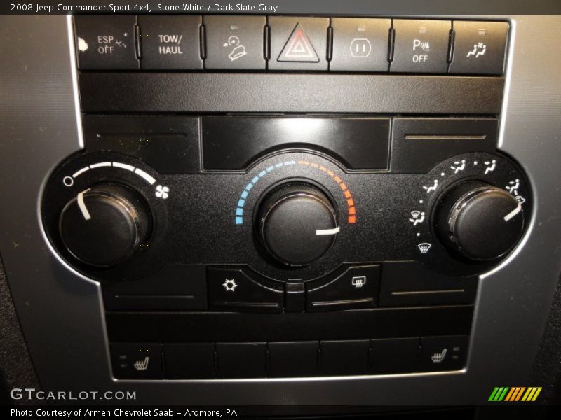 Stone White / Dark Slate Gray 2008 Jeep Commander Sport 4x4