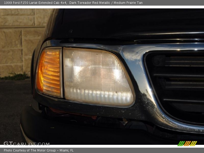 Dark Toreador Red Metallic / Medium Prairie Tan 1999 Ford F150 Lariat Extended Cab 4x4