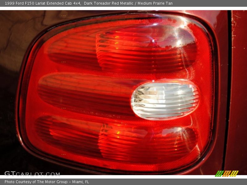 Dark Toreador Red Metallic / Medium Prairie Tan 1999 Ford F150 Lariat Extended Cab 4x4