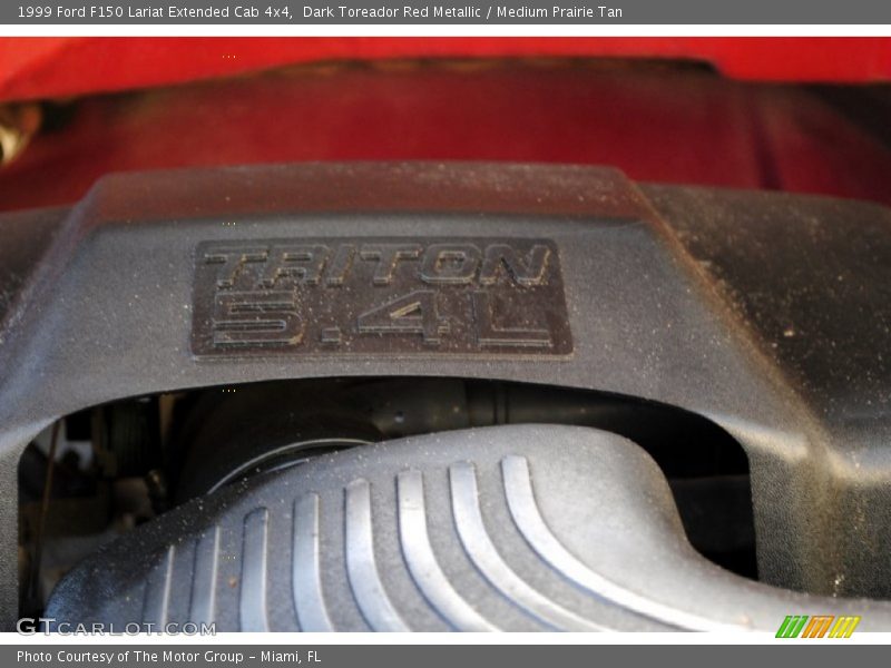 Dark Toreador Red Metallic / Medium Prairie Tan 1999 Ford F150 Lariat Extended Cab 4x4
