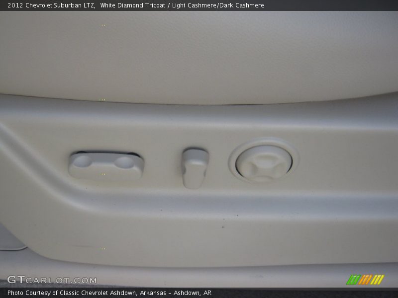 White Diamond Tricoat / Light Cashmere/Dark Cashmere 2012 Chevrolet Suburban LTZ