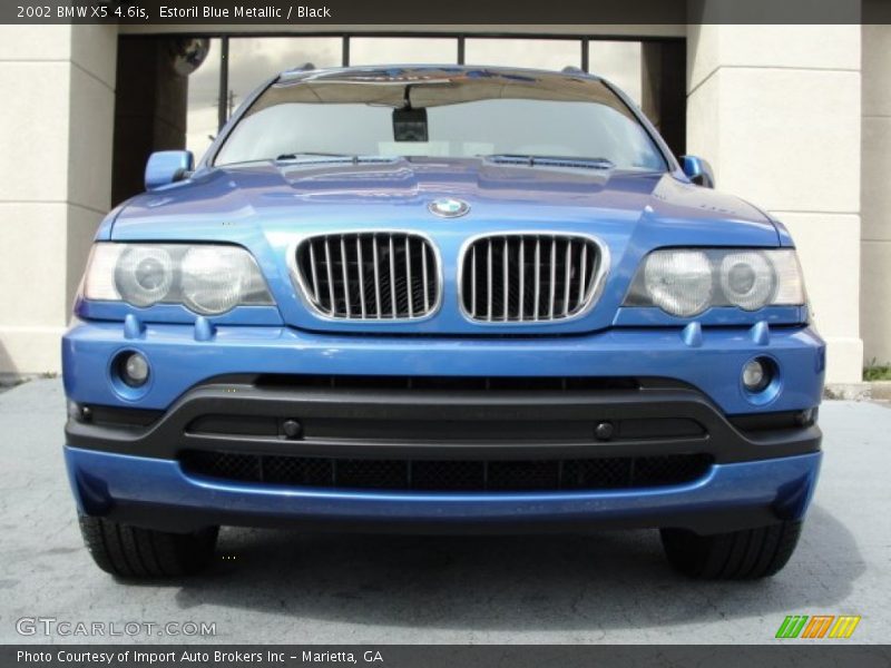 Estoril Blue Metallic / Black 2002 BMW X5 4.6is