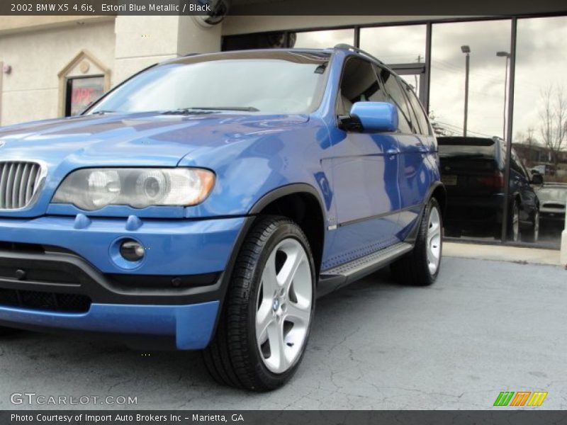 Estoril Blue Metallic / Black 2002 BMW X5 4.6is