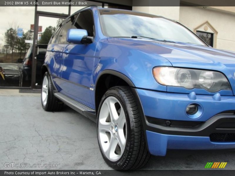 Estoril Blue Metallic / Black 2002 BMW X5 4.6is