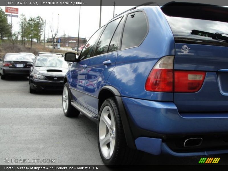 Estoril Blue Metallic / Black 2002 BMW X5 4.6is