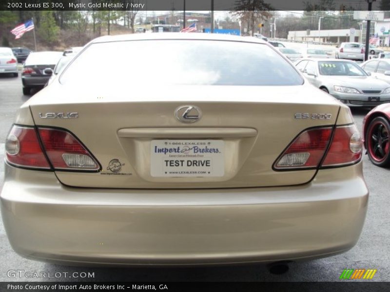 Mystic Gold Metallic / Ivory 2002 Lexus ES 300