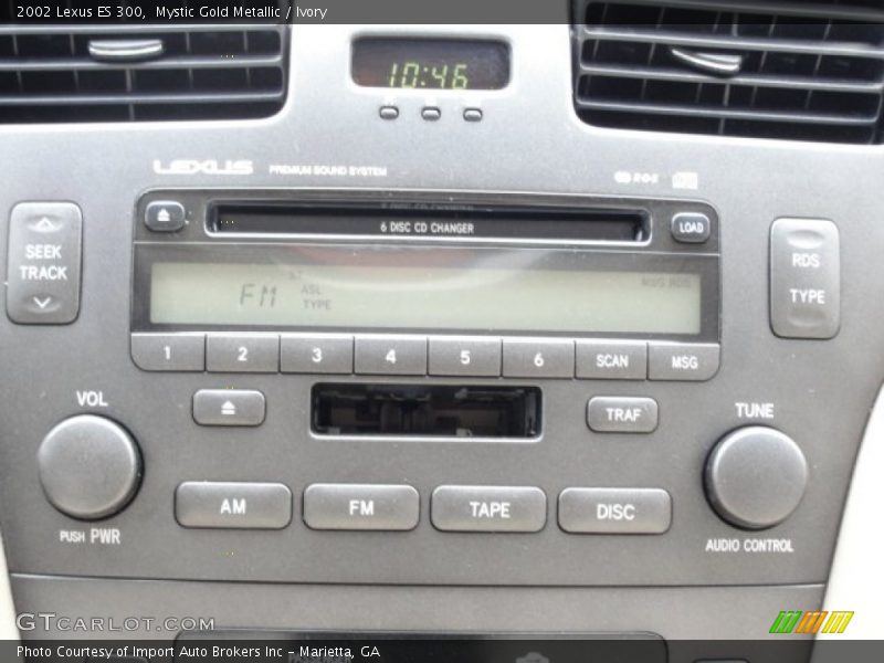 Mystic Gold Metallic / Ivory 2002 Lexus ES 300