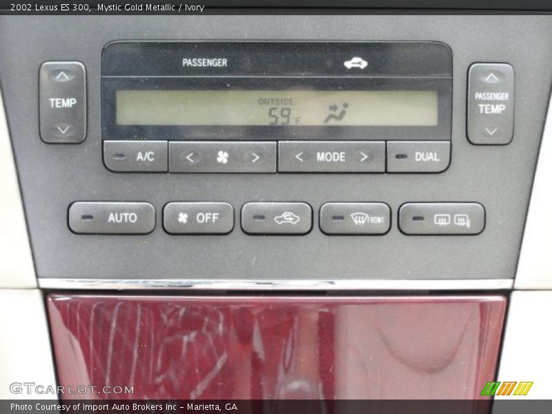 Mystic Gold Metallic / Ivory 2002 Lexus ES 300
