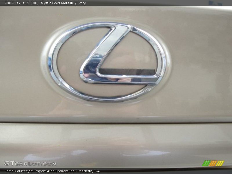 Mystic Gold Metallic / Ivory 2002 Lexus ES 300