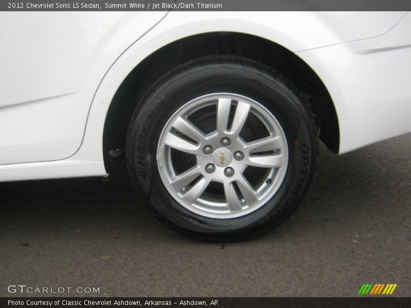 Summit White / Jet Black/Dark Titanium 2012 Chevrolet Sonic LS Sedan