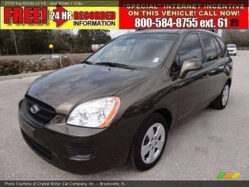 Java Brown / Gray 2009 Kia Rondo LX V6