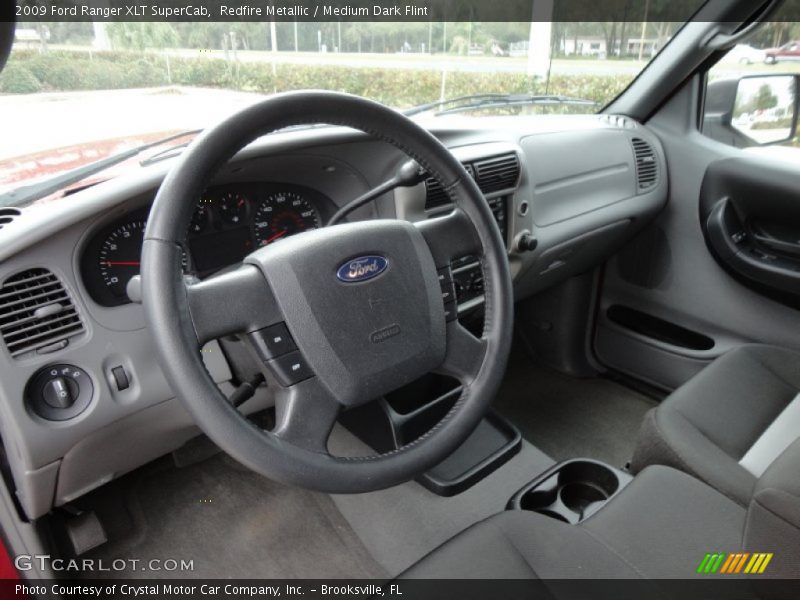 Redfire Metallic / Medium Dark Flint 2009 Ford Ranger XLT SuperCab