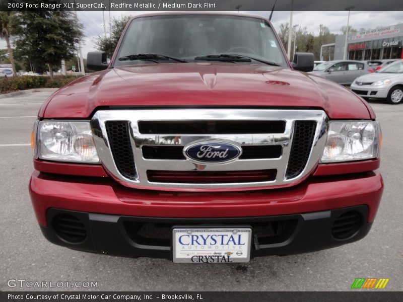 Redfire Metallic / Medium Dark Flint 2009 Ford Ranger XLT SuperCab