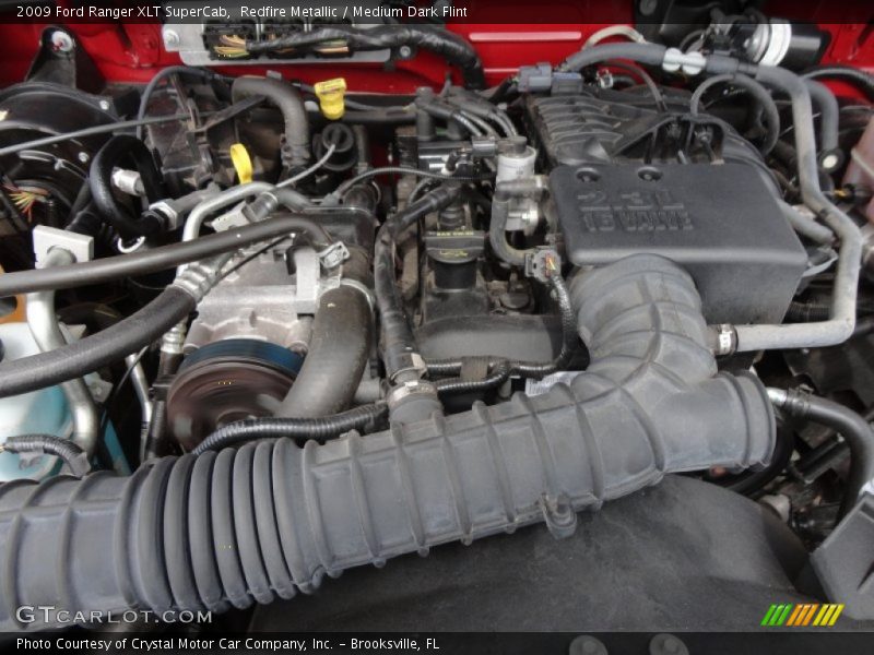 Redfire Metallic / Medium Dark Flint 2009 Ford Ranger XLT SuperCab