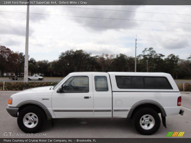 Oxford White / Gray 1996 Ford Ranger XLT SuperCab 4x4