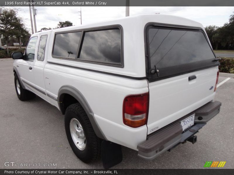 Oxford White / Gray 1996 Ford Ranger XLT SuperCab 4x4