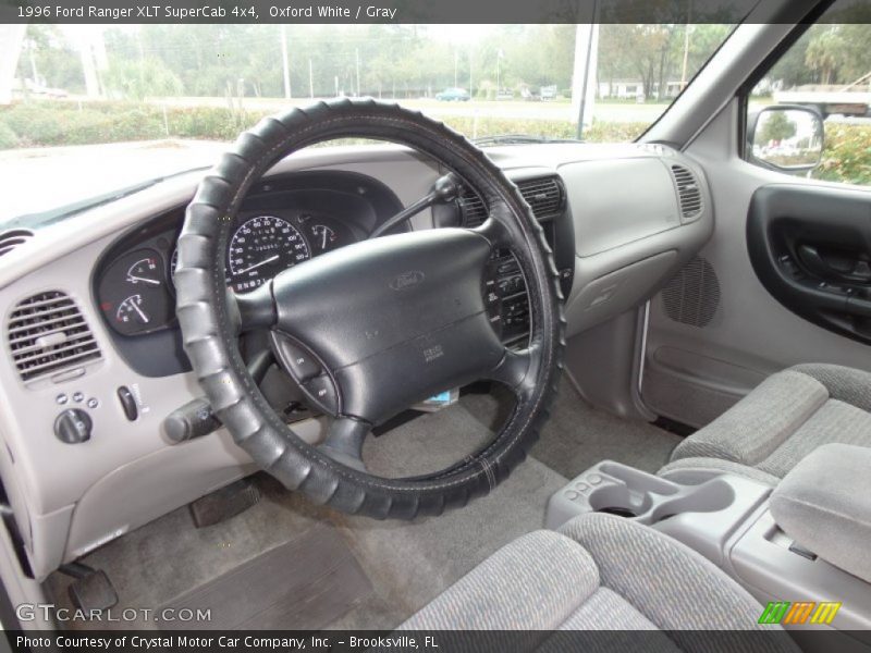 Oxford White / Gray 1996 Ford Ranger XLT SuperCab 4x4