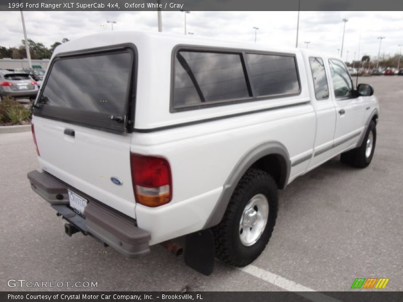 Oxford White / Gray 1996 Ford Ranger XLT SuperCab 4x4