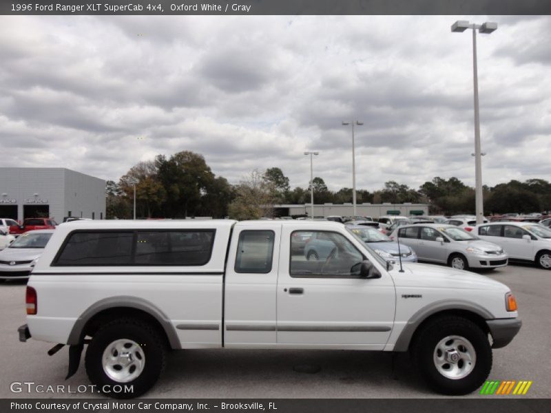Oxford White / Gray 1996 Ford Ranger XLT SuperCab 4x4
