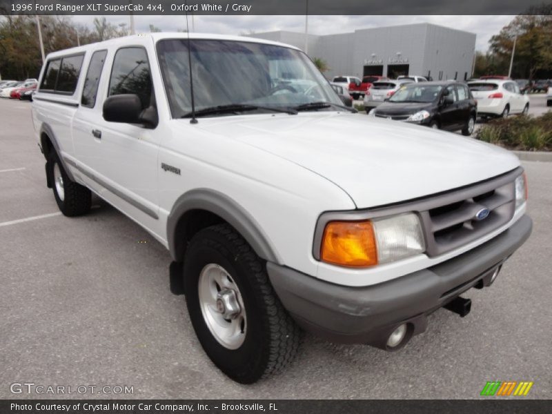 Oxford White / Gray 1996 Ford Ranger XLT SuperCab 4x4
