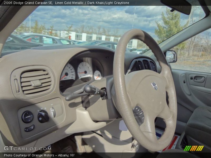 Linen Gold Metallic / Dark Khaki/Light Graystone 2006 Dodge Grand Caravan SE
