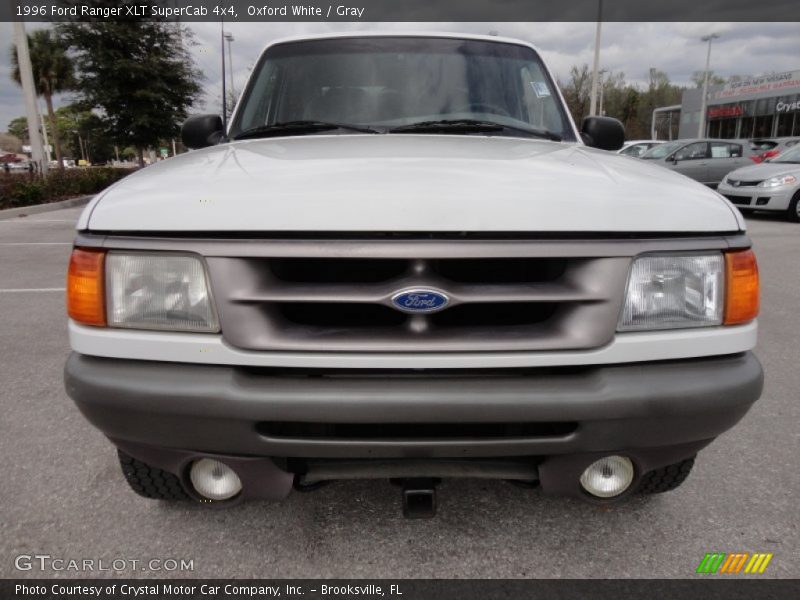 Oxford White / Gray 1996 Ford Ranger XLT SuperCab 4x4