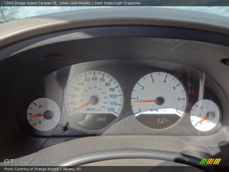 Linen Gold Metallic / Dark Khaki/Light Graystone 2006 Dodge Grand Caravan SE